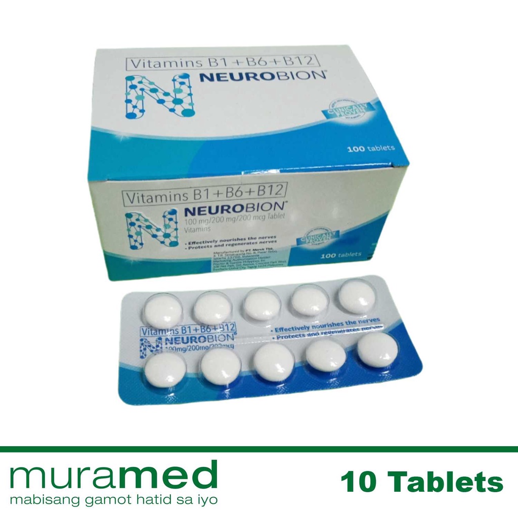 Neurobion Vitamin B Complex Tablet 10 S Shopee Philippines