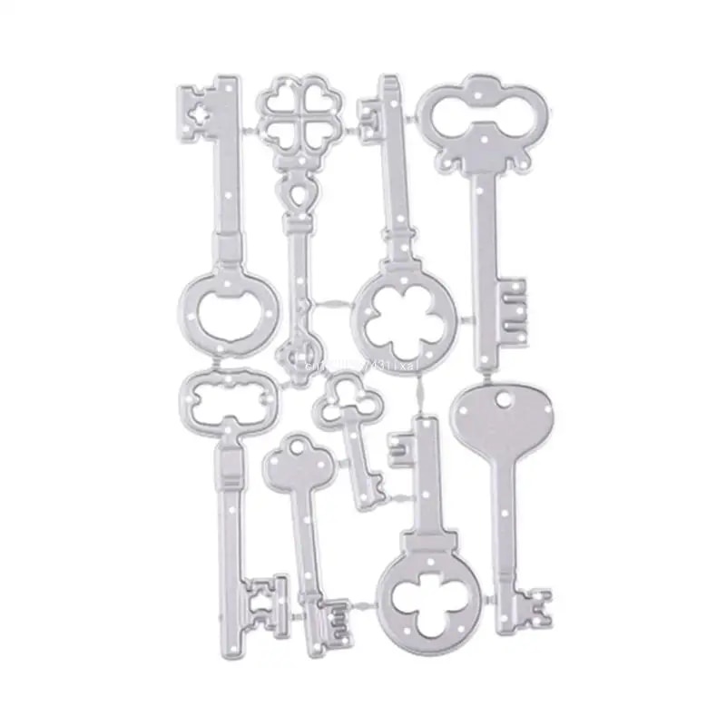 ☂Keys Metal Cutting Dies Stencil Scrapbooking DIY Album Stamp Paper ...
