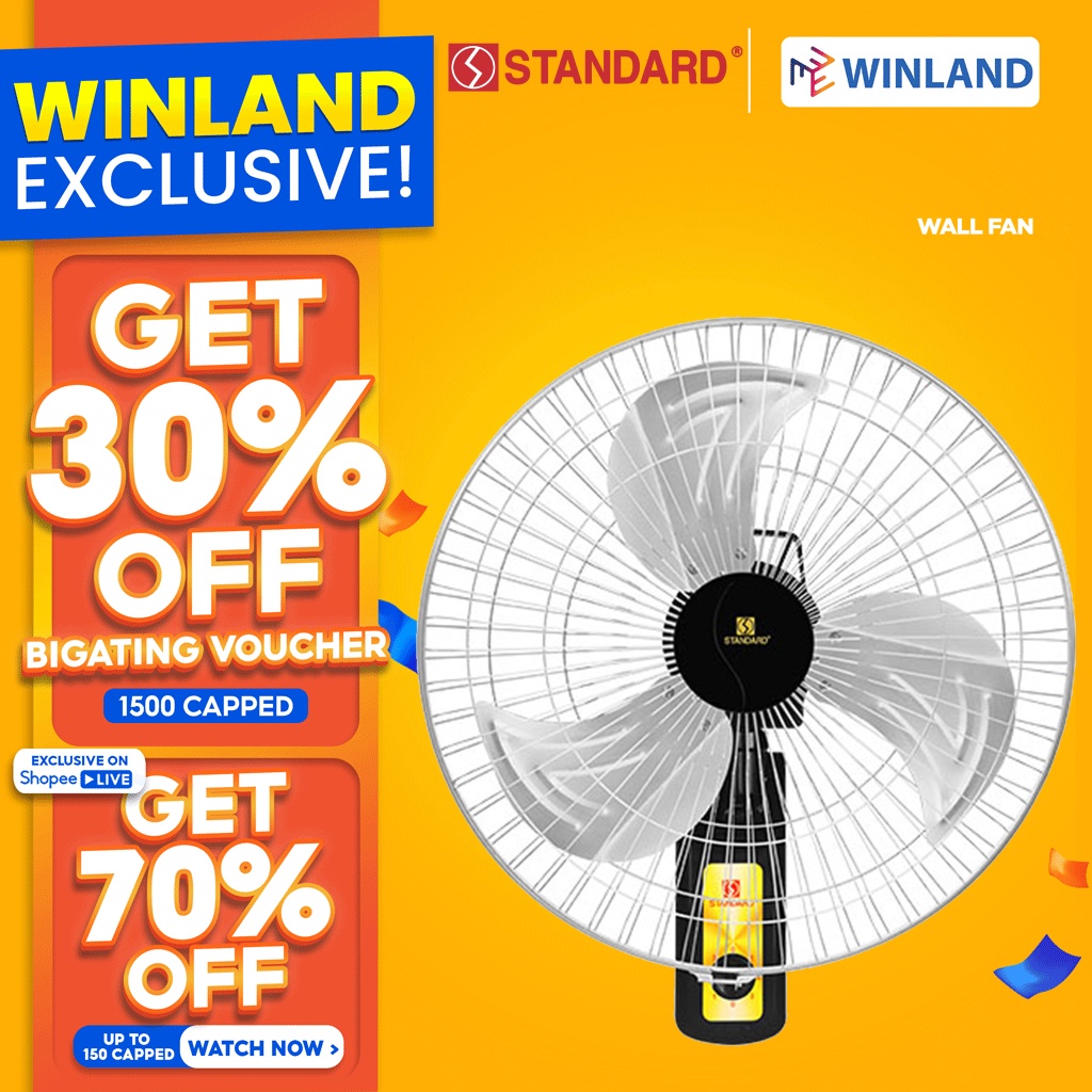 Standard by Winland Appliances Industrial 18 inches Wall & Ceiling Fan ...