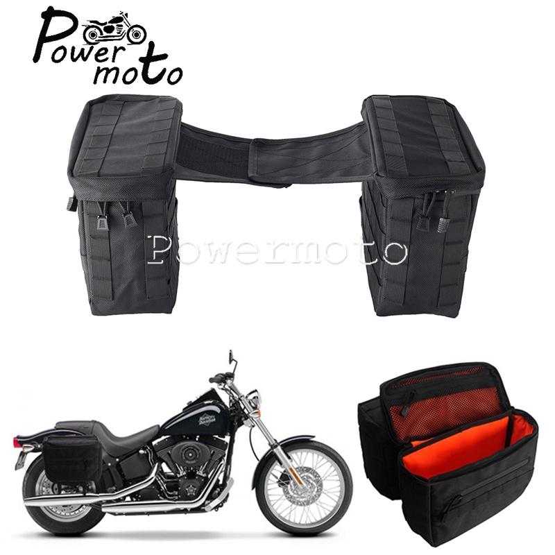 Motorcycle Nylon Saddlebag Motorbike Side Tool Pack Luggage Travel