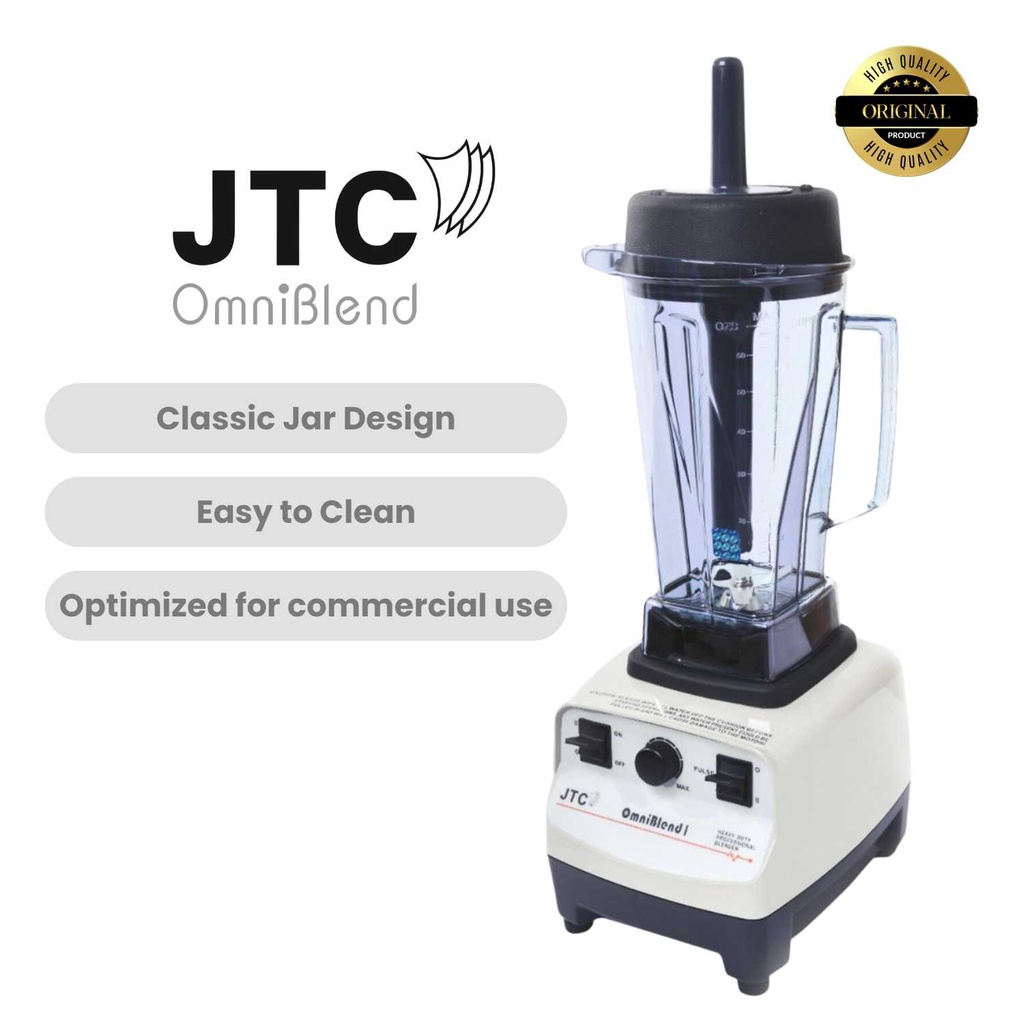 JTC TM767 (2.0L) Omniblend 1 Heavy Duty Commercial Blender (1 year