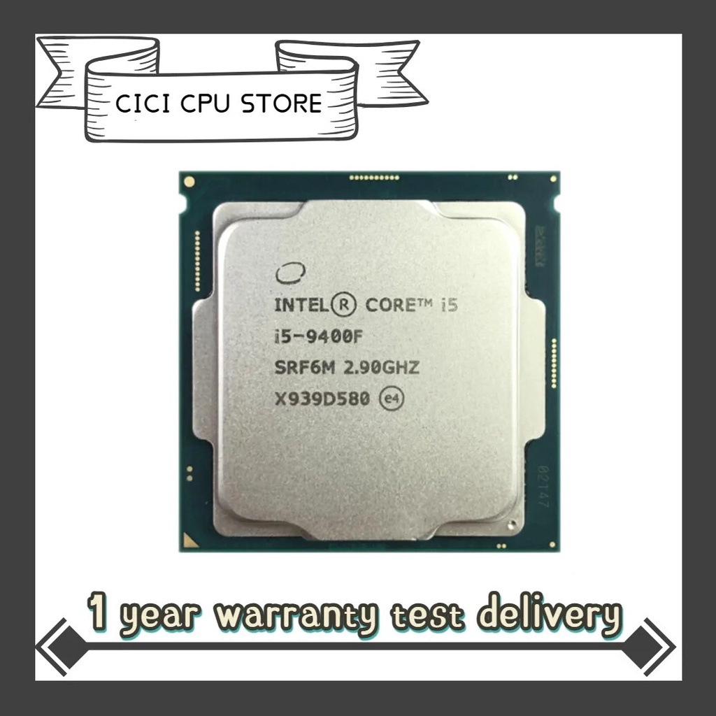 ♚Intel Core i5-9400F i5 9400F 2.9 GHz Six-Core Six-Thread CPU 65W 9M  Processor LGA 1151 H✌