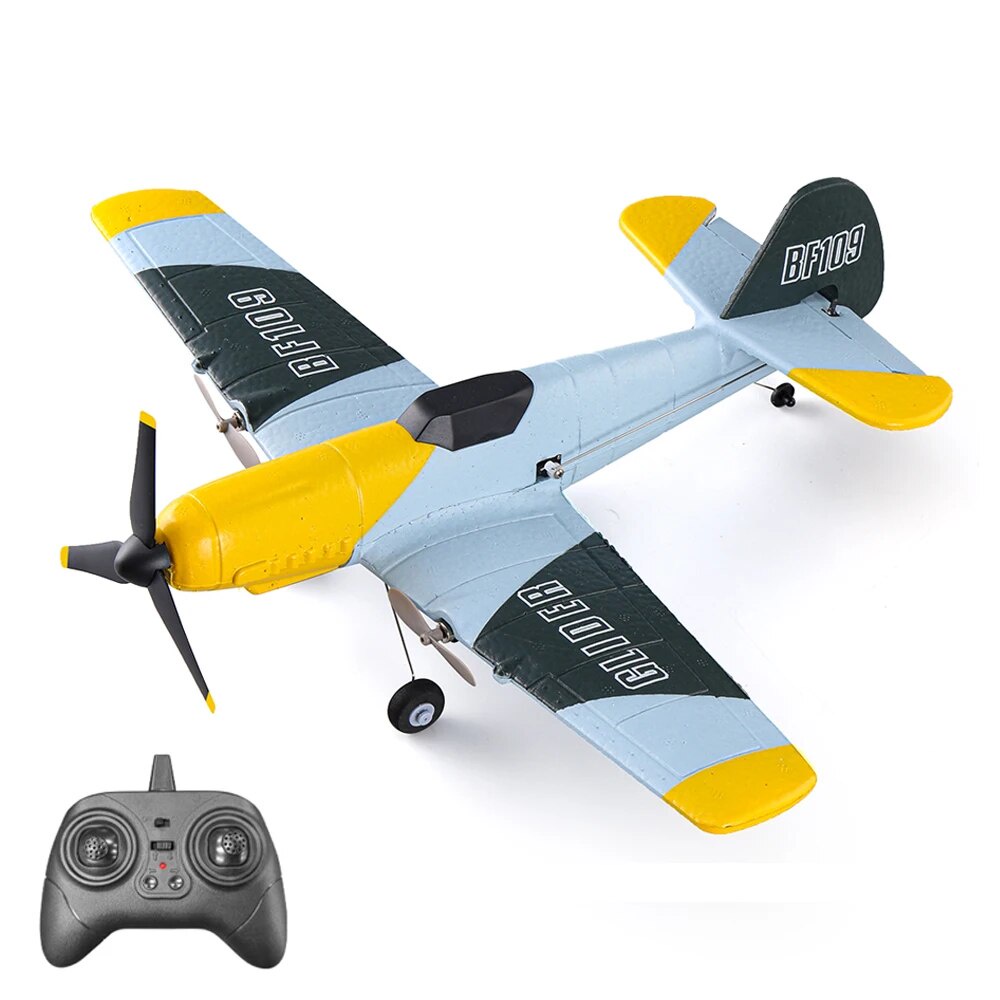 ️BF109 RC Airplane 2.4G 3CH Foam Plane Wingspan Fighter Fixed-wing Mini ...