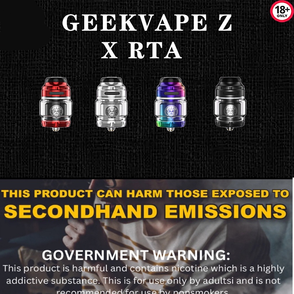 Zeus X Rta Geekvape Vape Atomizer No Free Coil And Cotton Asvq Bvkw Shopee Philippines