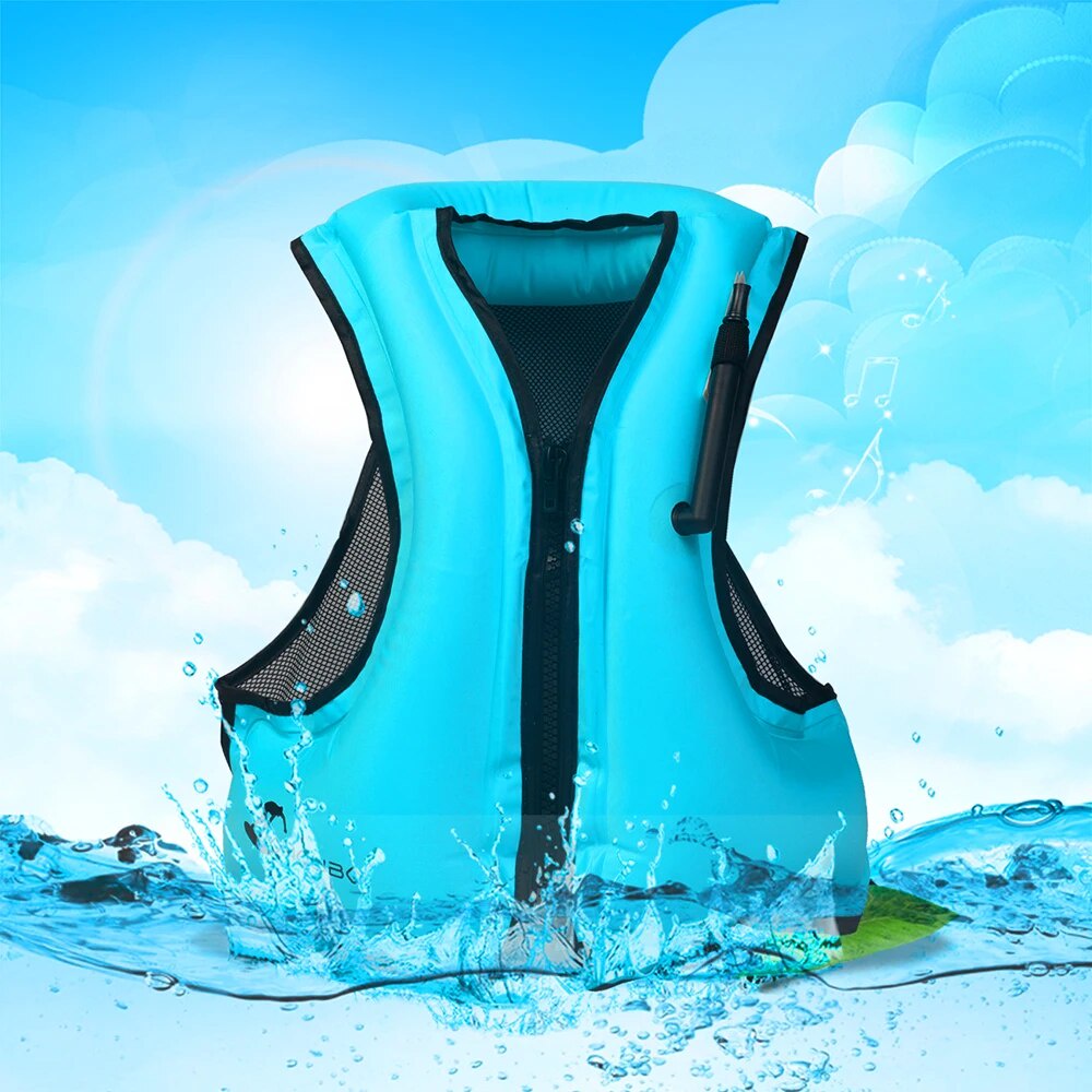 11X Adult Inflatable Swim Life Vest Life Jacket for Snorkeling Floating Device Swimming Drifti