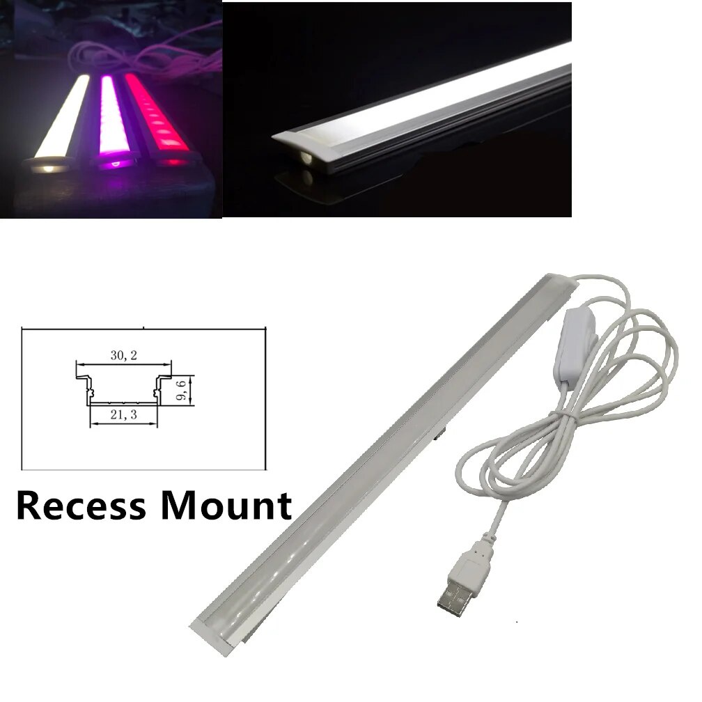 USB LED Light Bar 5V Rigid LED Strip for the Kitchen Recess