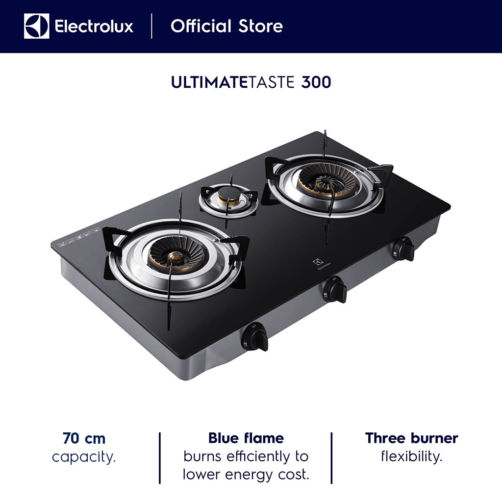Electrolux ETG735GK 3 Burner Tempered Glass Tabletop Gas Stove Shopee