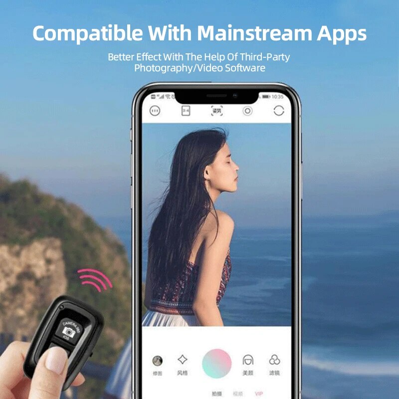 Bluetooth Remote Control Button Wireless Controller Shutter Release ...