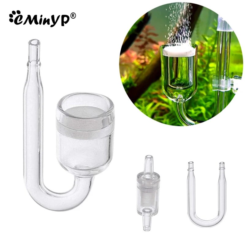 60f 4 in 1 Aquarium CO2 Diffuser Set Carbon Dioxide Atomizer Check