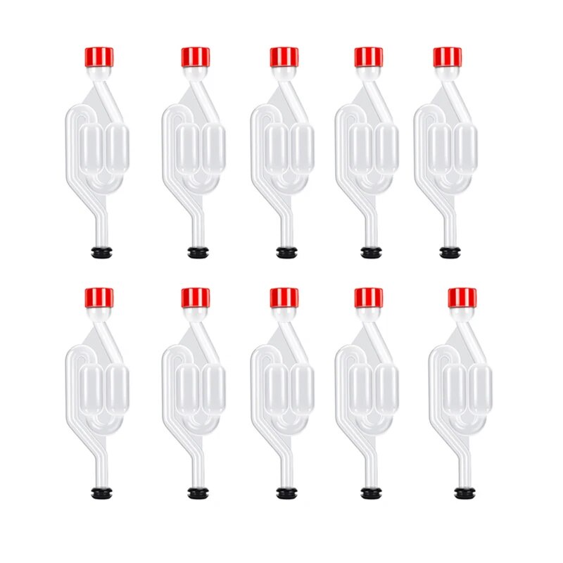 307 SShape Airlocks ,Homebrew Bubble Airlock Carboys Stopper Fermenter Seal Valve with Food G