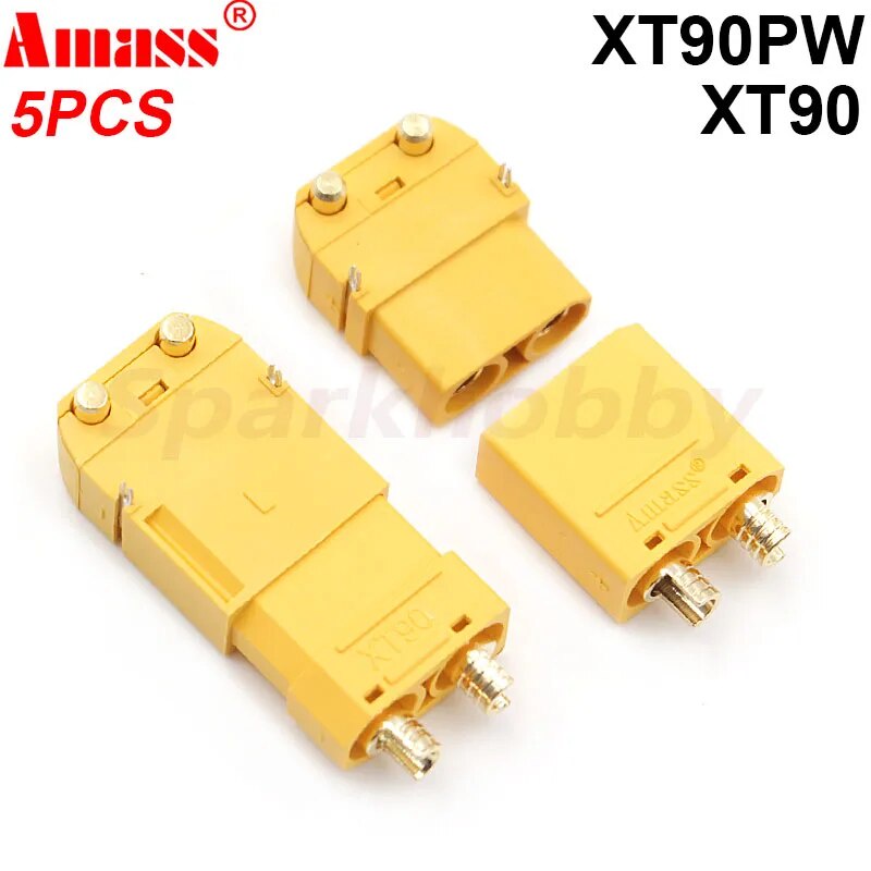 A New Original Amass Xt Pw Xt Male Female Mm Gold Plated Banana Bullet Connector Plug