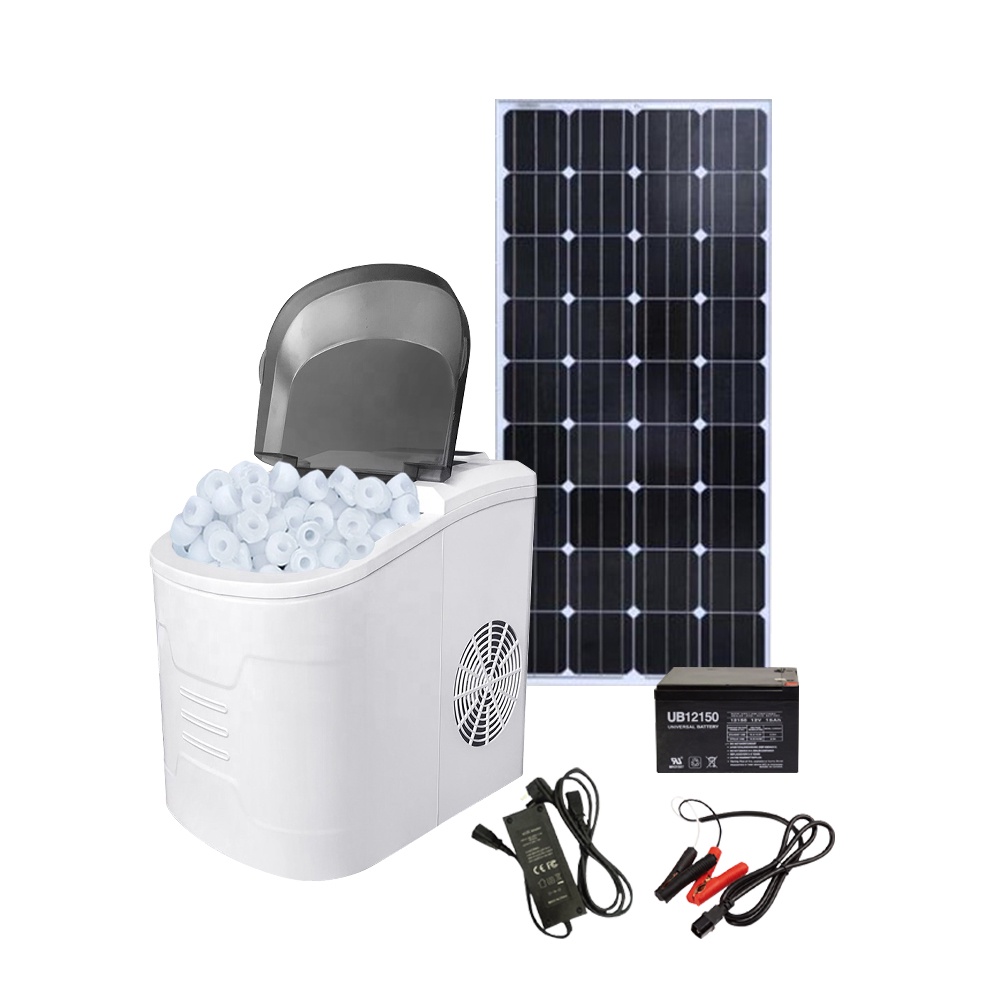 Portable ECO Solar DC 12V/24V Automatic Ice Maker with 2.2 Water Tank ...