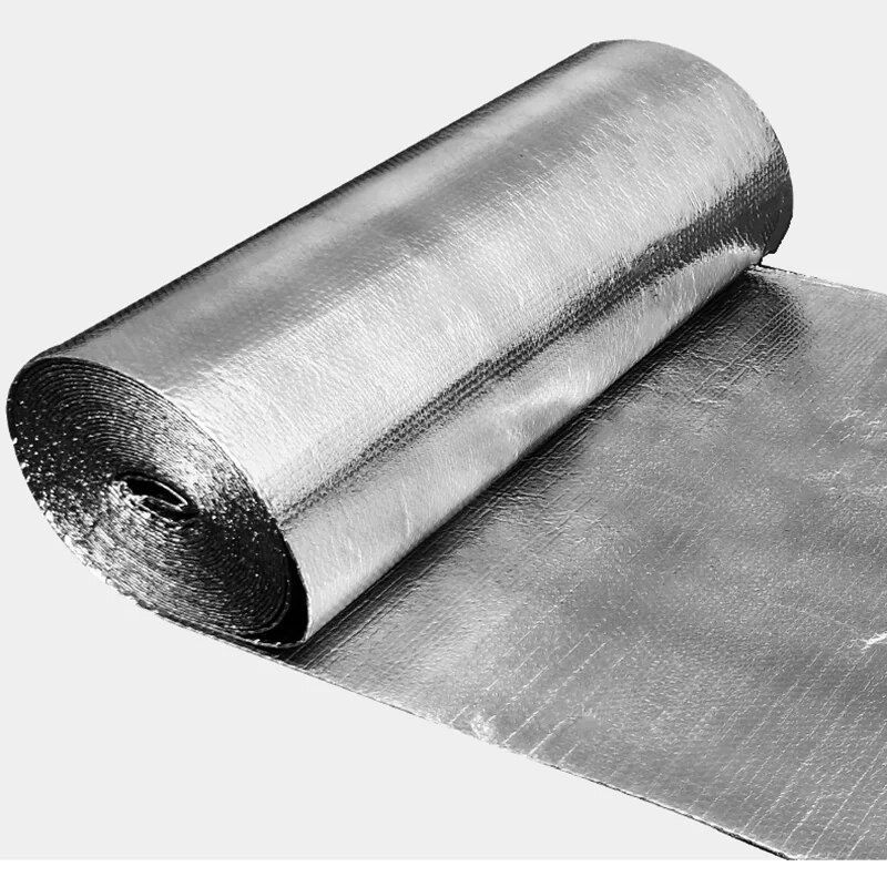 Three Layers Aluminum Foil Bubble Heat Insulation Film And Double Face ...