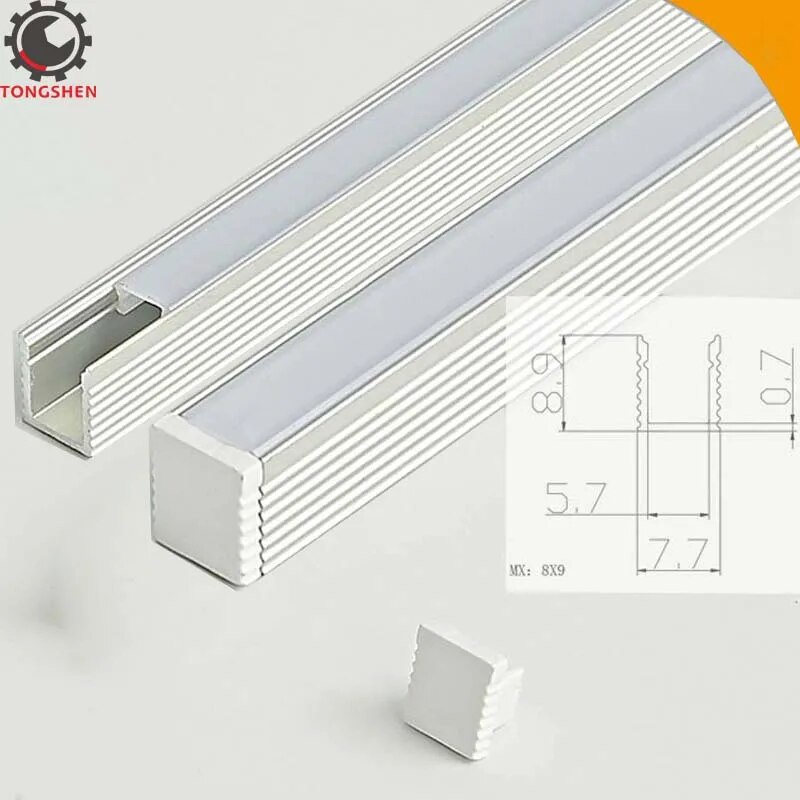 8x9mm small size led mounting channel LED aluminum profile strip ...