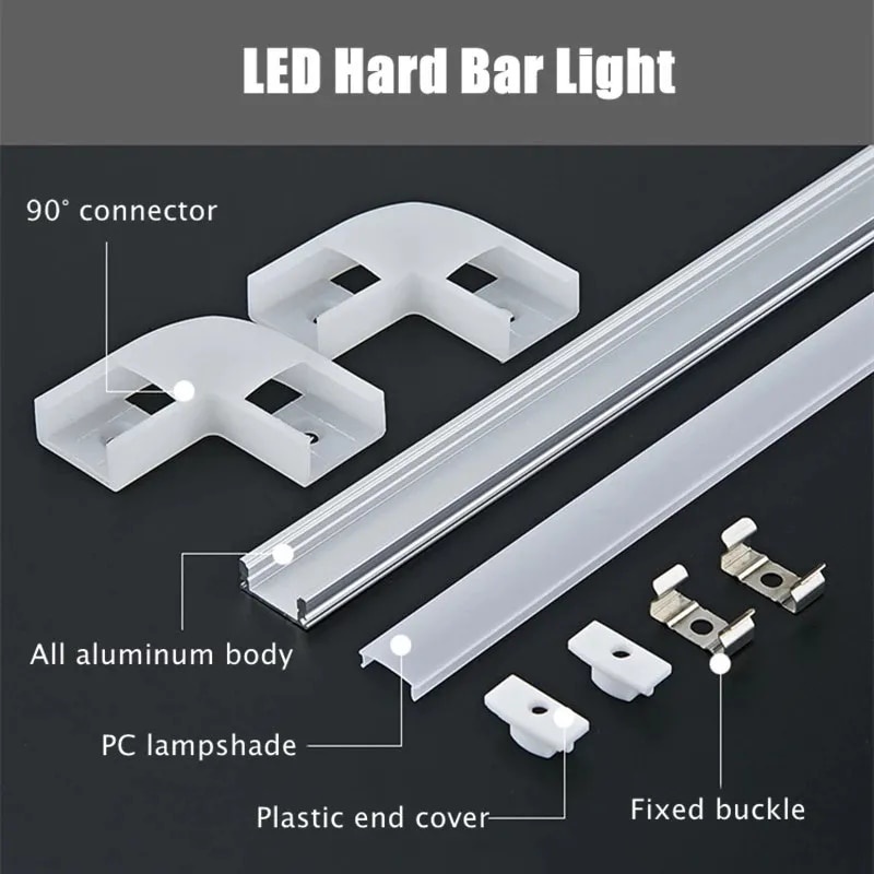 50cm Aluminium Channel for Led Strip U Style V Shape Aluminum Profile ...