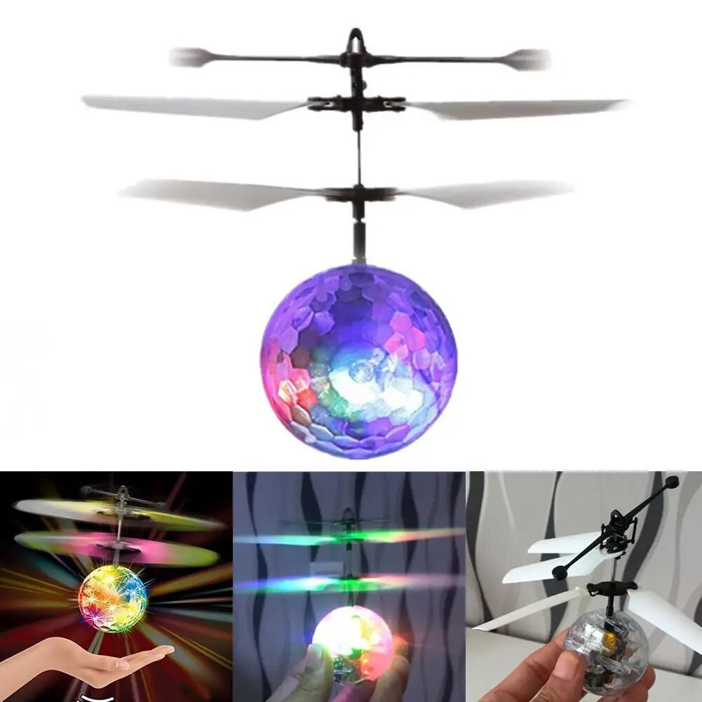 12k Flying Ball Spinner Toy Hand Controlled Drone Helicopter Mini UFO
