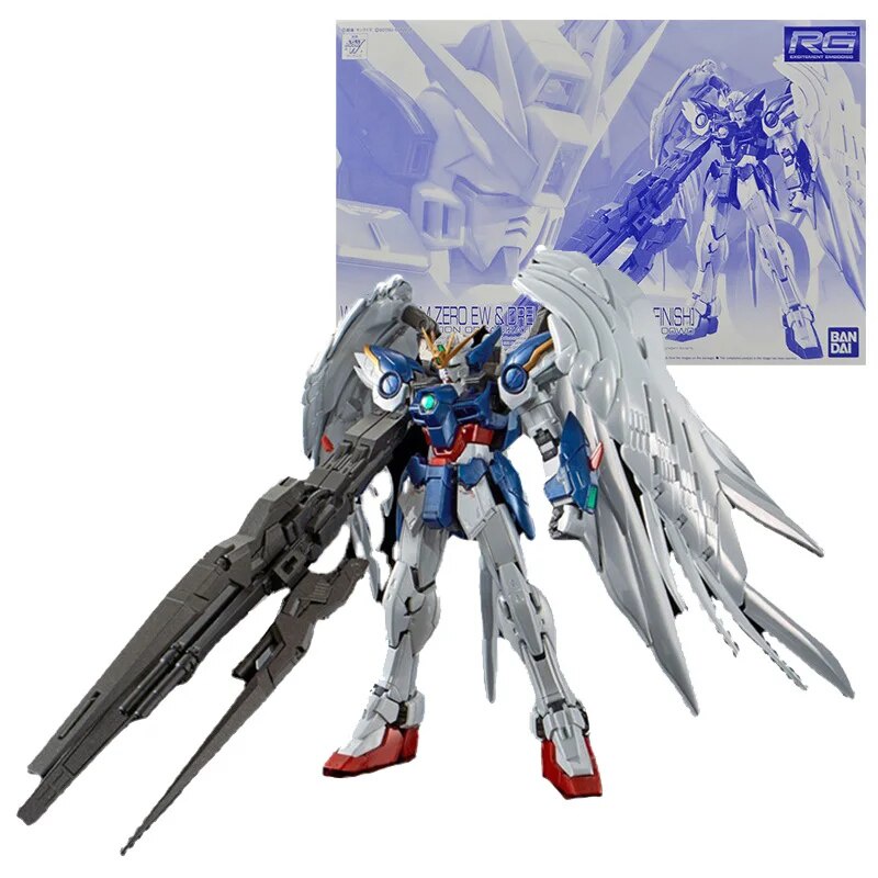 60r Bandai Gundam Model Kit Anime Figure Rg 1 144 Wing Gundam Zero Ew 