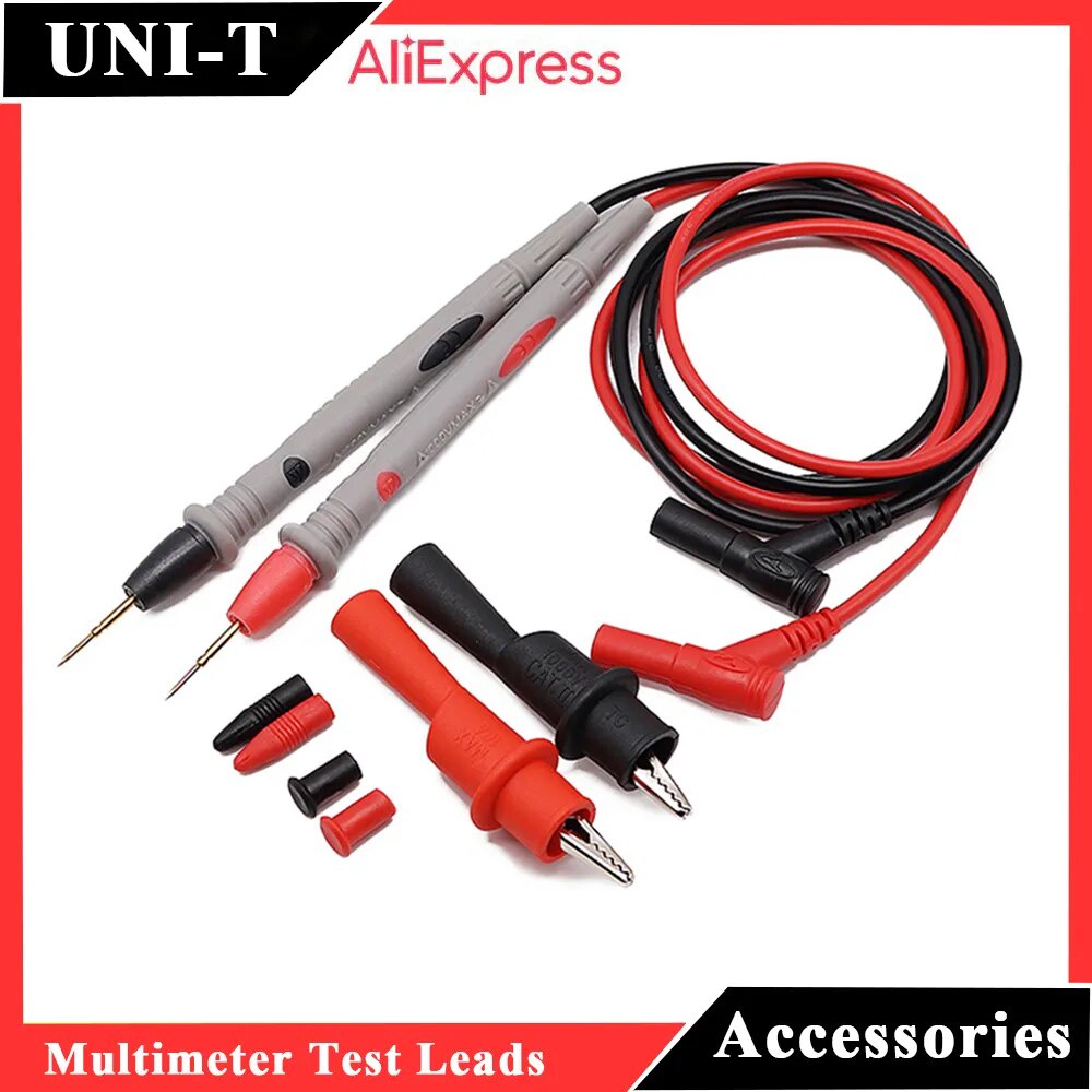 57W Multimeter Test Leads Universal Cable Line Crocodile Clips AC DC ...