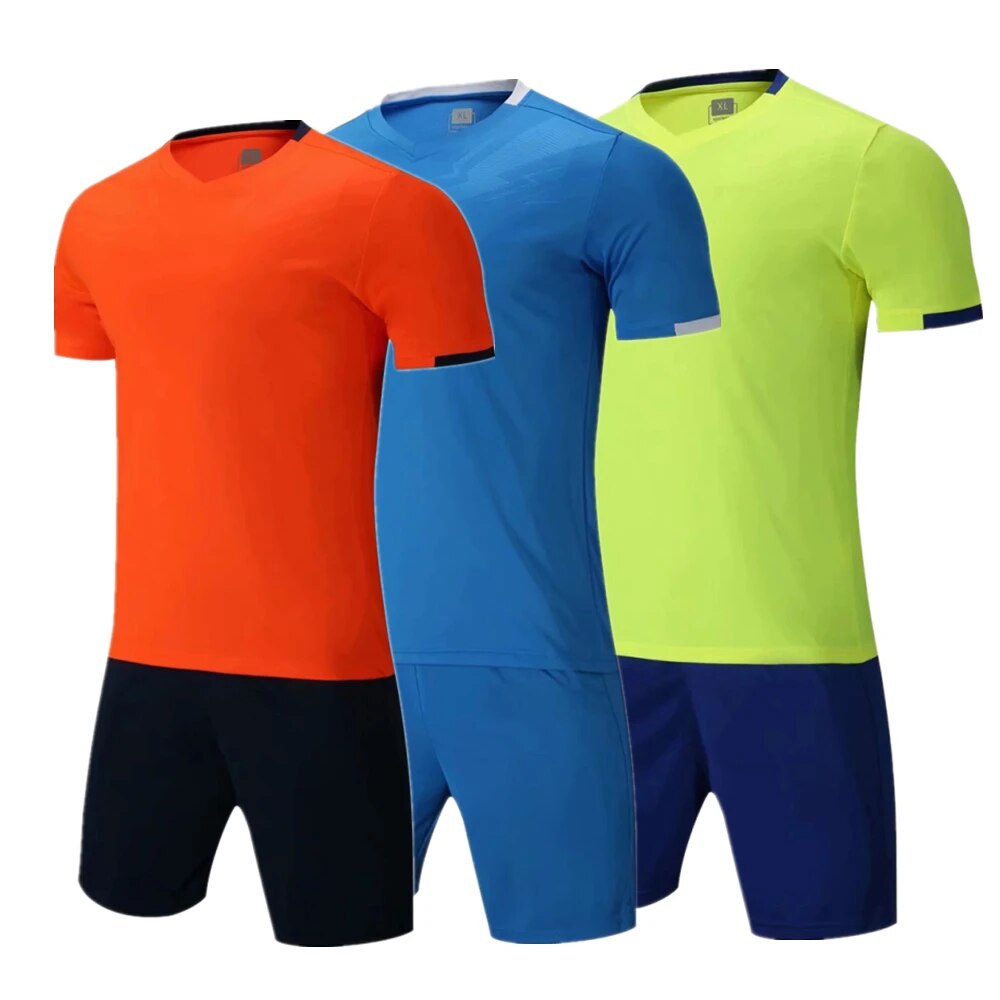 ♥Football Jersey Tracksuit Custom Men Boys Soccer Clothes Set Kids