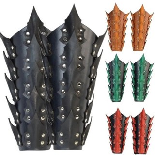 Medieval Steampunk Samurai Leather Bracer Long Glove Gauntlet Viking Pirate  Knight Cosplay Accessory Arm Armor Cuff For Men Larp - Cosplay Costumes -  AliExpress