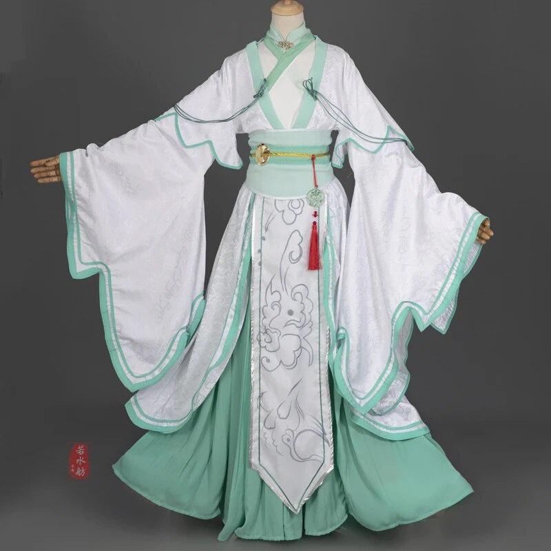 01c Chinese Hanfu Dress Women Shen Qingqiu Cosplay Costume Anime ...