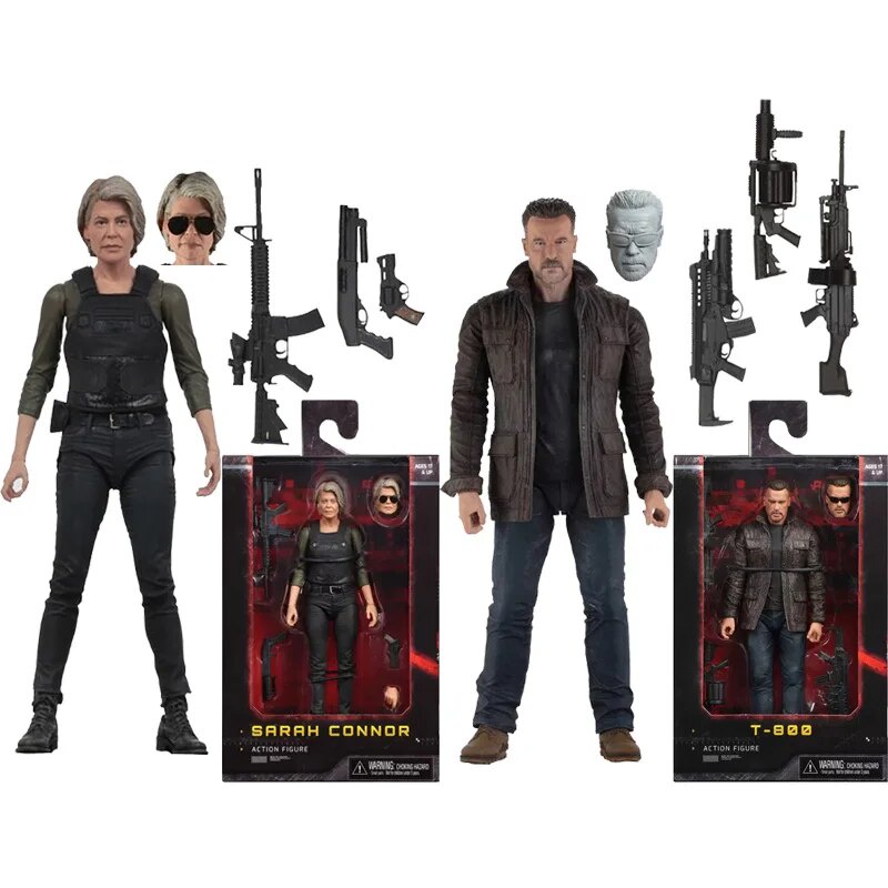 07b NECA Terminator T-800 Action Figure Dark Fate Sarah Connor T800 ...