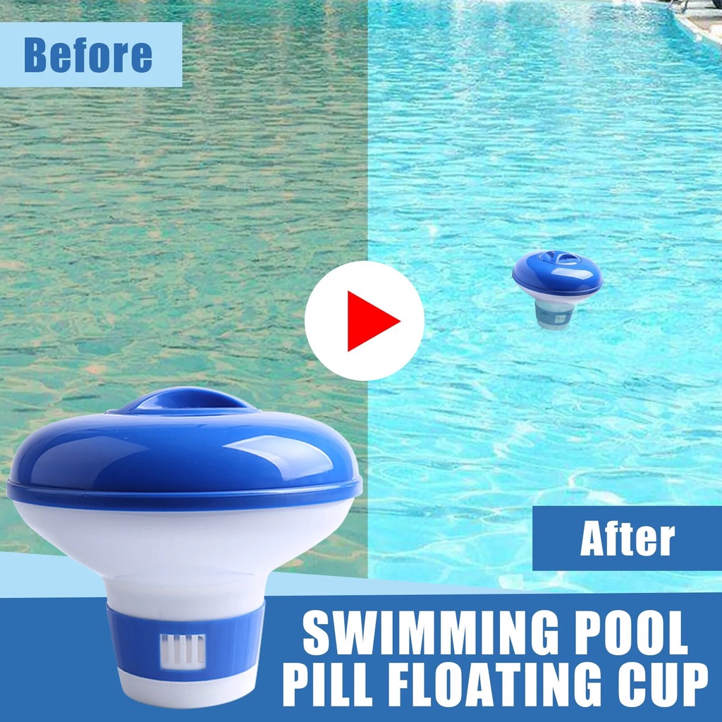34W Swimming Pool Chemical Floater Chlorine Bromine Tablets Floating