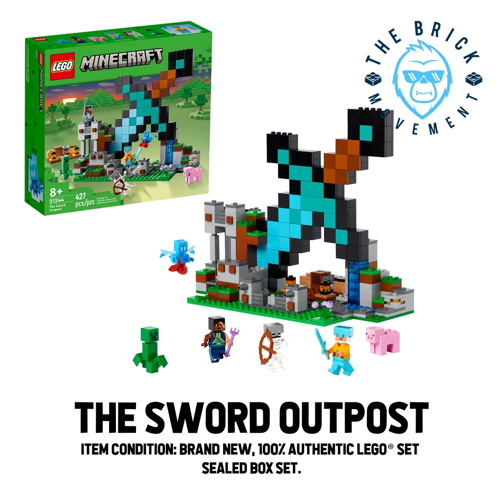 Lego® Minecraft 21244 The Sword Outpost Set Shopee Philippines 3662