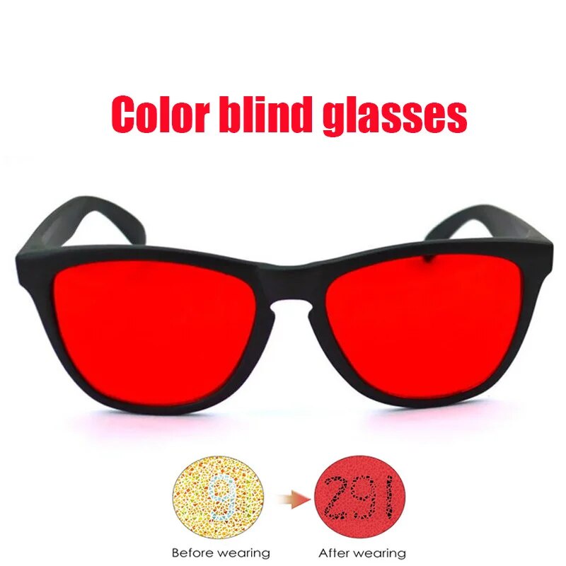 48d Red Green Color Blind Glasses Men Corrective Colorblindness