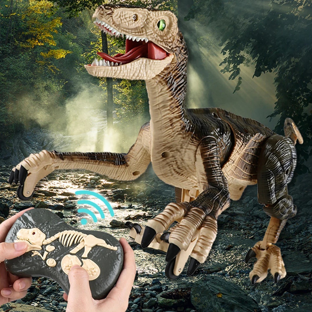 53t 2.4G RC Dinosaur Raptor Jurassic Remote Control Velociraptor Toy