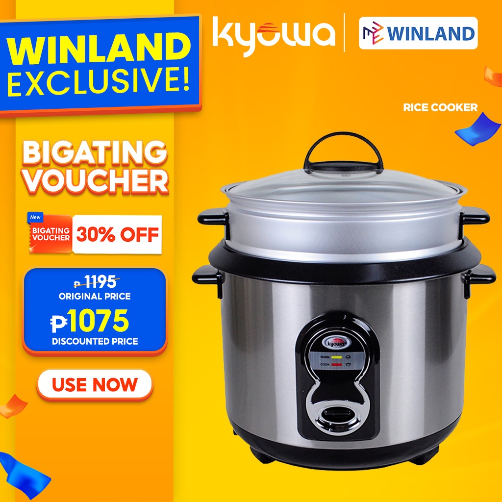 [6089]KYOWA by Winland Rice Cooker w/ Steamer and Soft Touch Switch 1