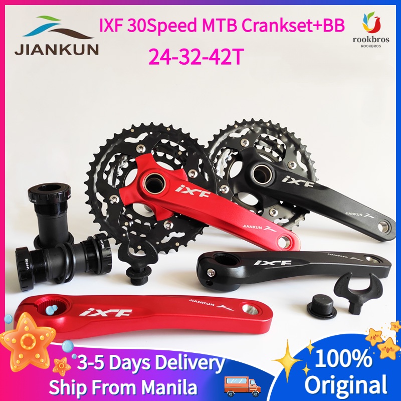 Mountain Bike Crankset Hollowtech Crank 78910 Speed 22T32T44T243242T 27 ...