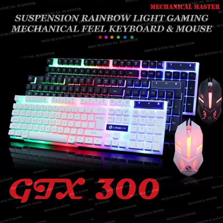 Limeide GTX300 Colorful LED Backlight Ergonomic Mechanical Gaming ...