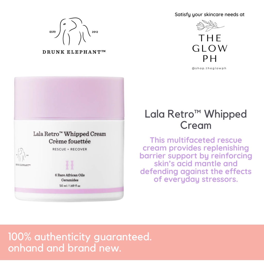 Authentic Drunk Elephant Lala Retro Whipped Cream 50ml The Glow Ph Shopee Philippines