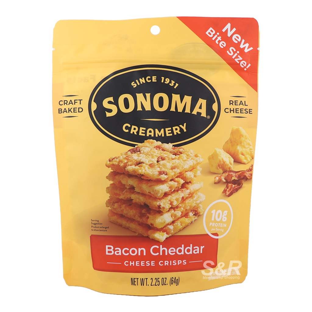 Sonoma Bacon Cheddar Cheese Crisps 64g Shopee Philippines