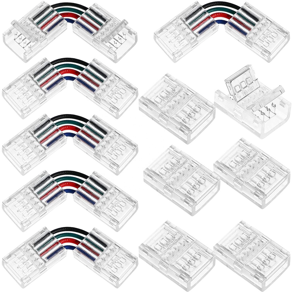 PCB Board Wire Connection Splitter LShape Coupler Solderless 4Pin 10mm ...