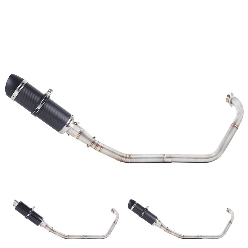 Motorcycle Full Exhaust Escape System Middle Link Pipe For yamaha YZF ...