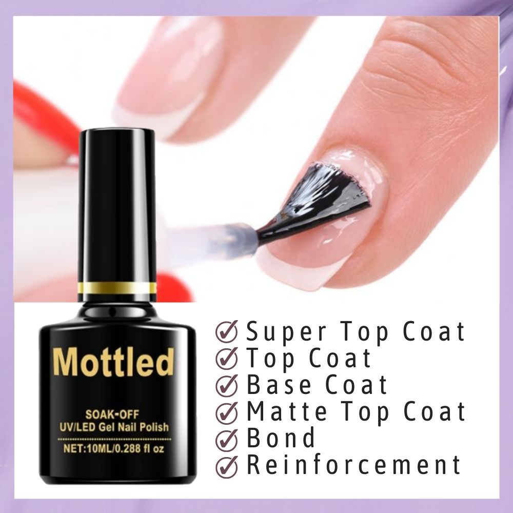 RY Mottled Gel Polish Top Coat Base Coat Matte Primer Harder Gel Nail
