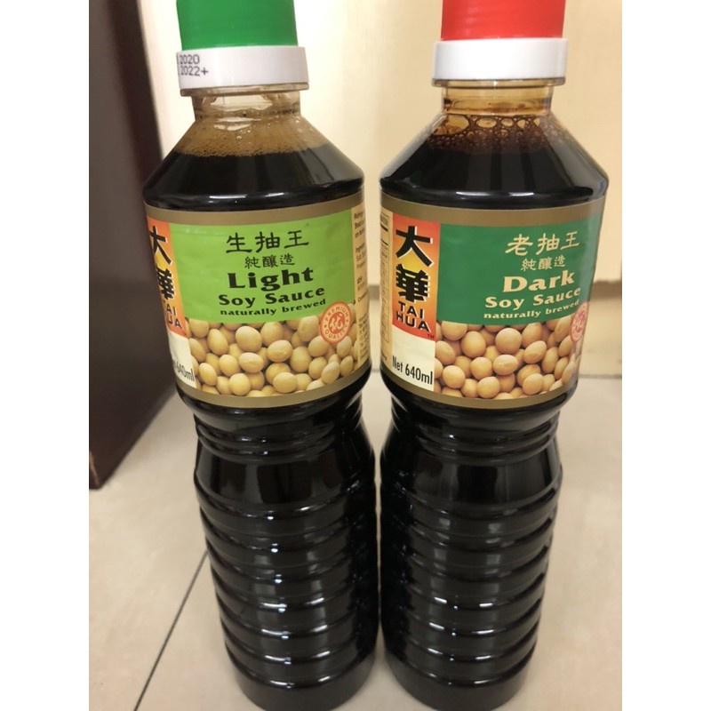 Tai Hua Light Soy Sauce Dark Soy Sauce 640ml | Shopee Philippines