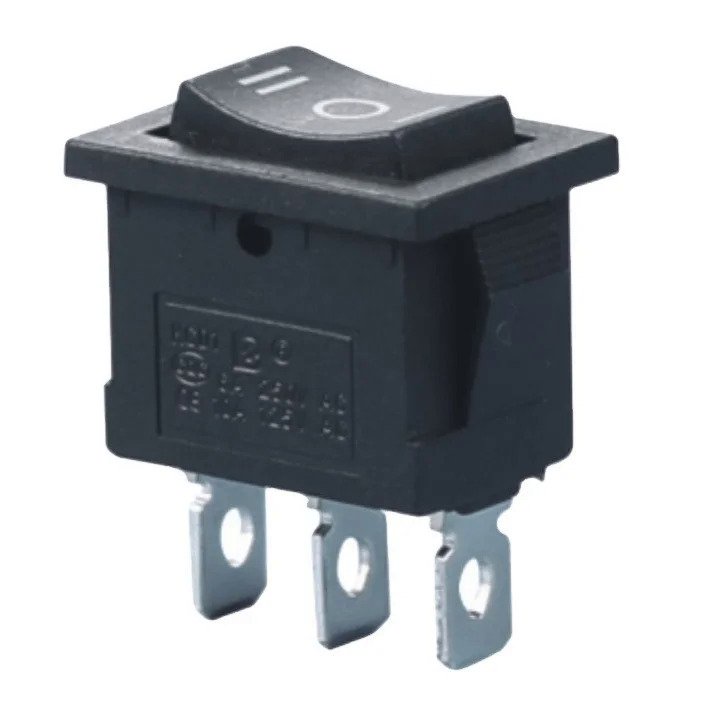 3 Way KCD1 Rocker Switch ON OFF ON 10A 125VAC 6A 250VAC SPDT 3Pin Mini ...
