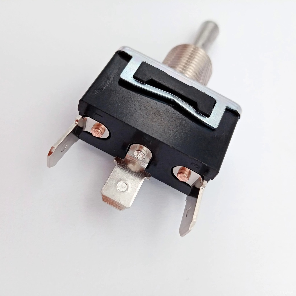 3 Pin ON/Off Heavy Duty 10A 250VAC Spade Terminal Metal Toggle Rocker ...