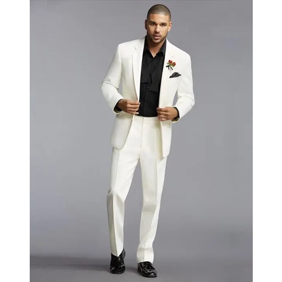 Ivory hot sale groom tuxedo