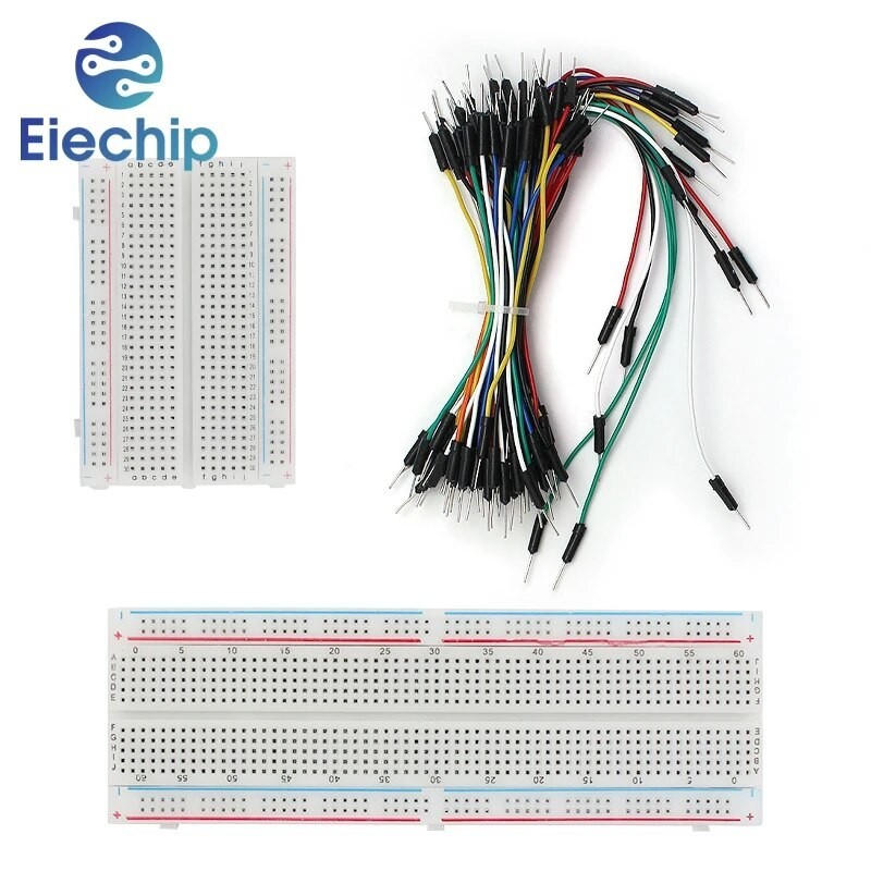 MB102 400 830 Tie Points Solderless PCB Breadboard Jumper Wire Dupont ...