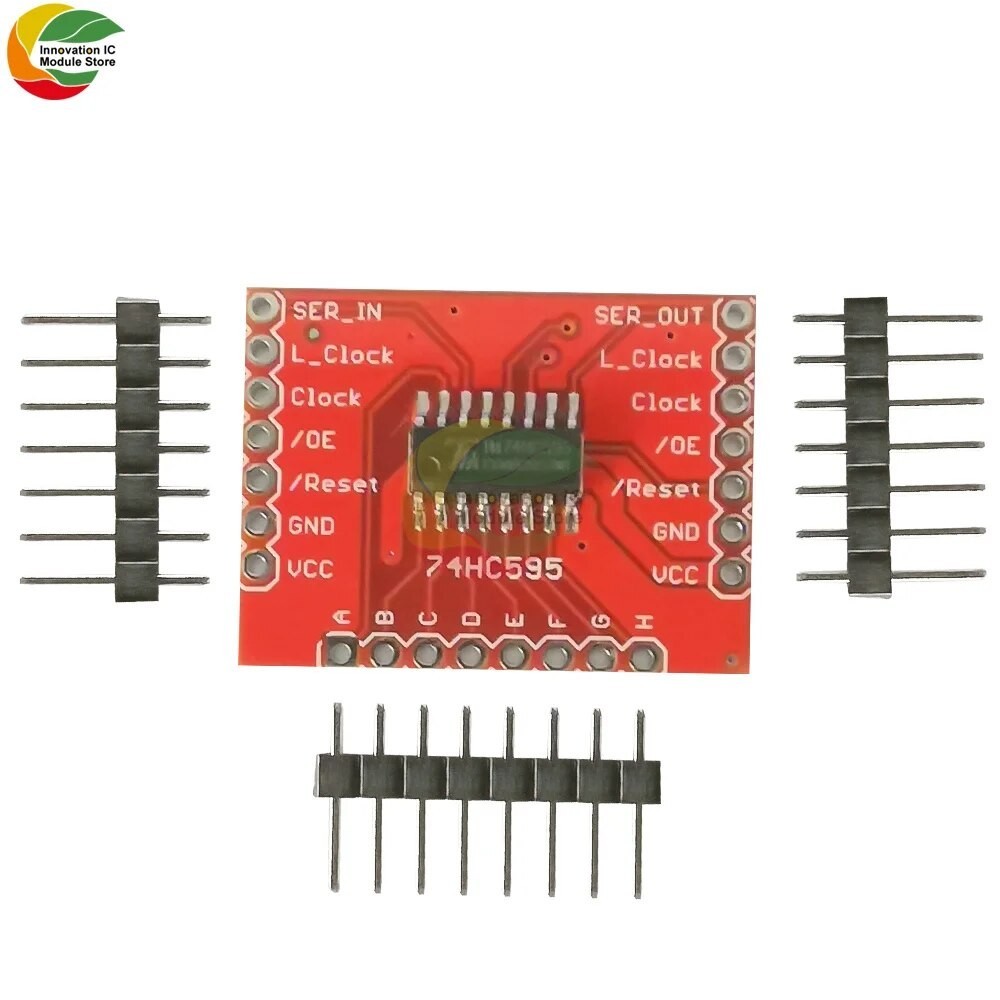 Ziqqucu DC3.3-5V 74HC595 expansion module shift register 8-bit shift ...