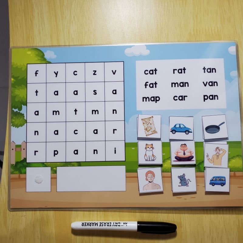 CVC Interactive Charts| FREE DRY ERASE MARKER for 4up orders | A4 Size ...
