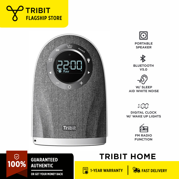 Tribit Home Speaker Bluetooth 5.0 Clock Radio Speaker 25W with FM Sleep ...