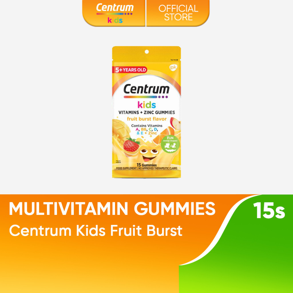 Centrum Kids Multivitamin Gummies Fruit Burst 15s Shopee Philippines