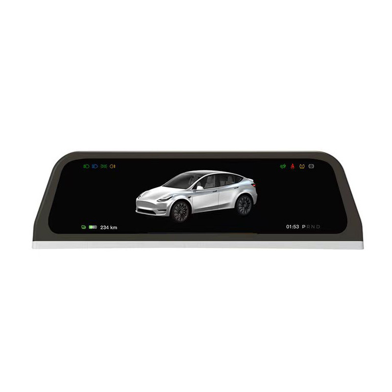 Wireless carplay For Tesla Model 3 Y Car Dashboard 9.66in IPS Large ...