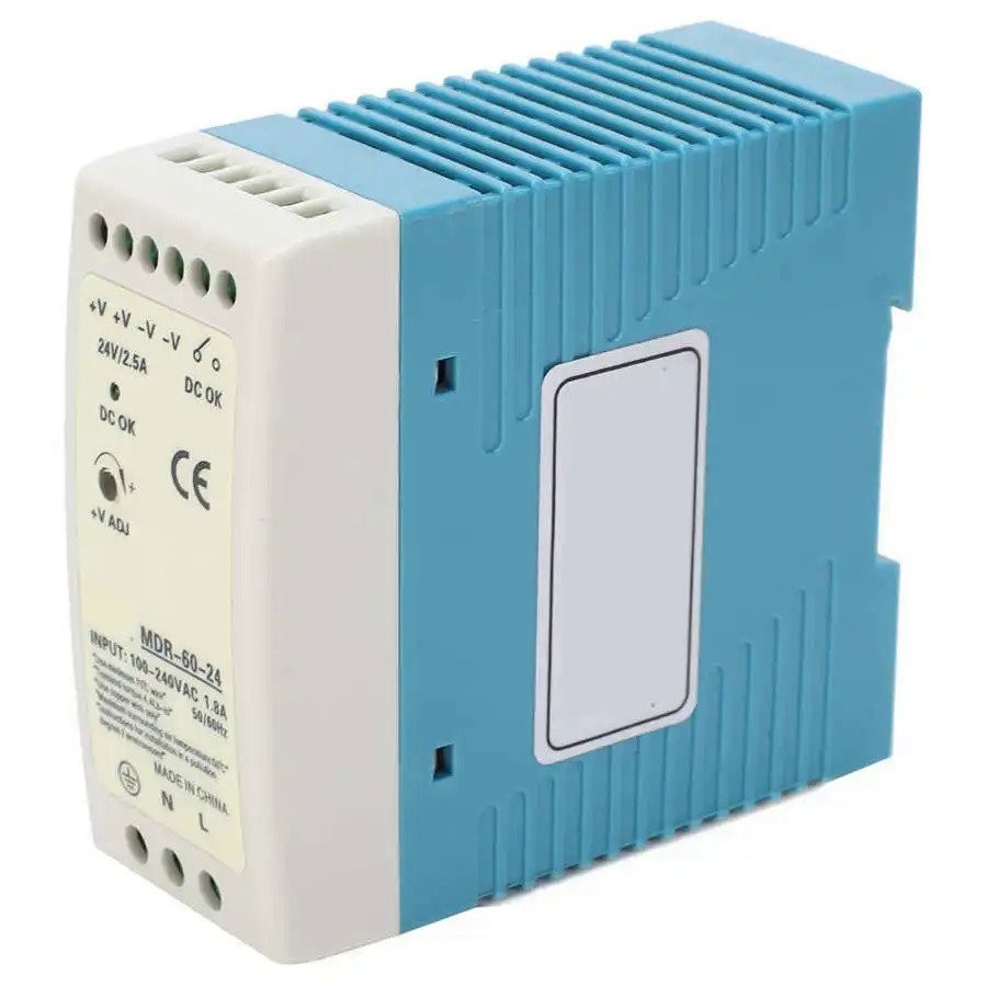MDR6024 Industrial DIN Rail 24V 2.5A 60W Power Supply MDR60 NMPS