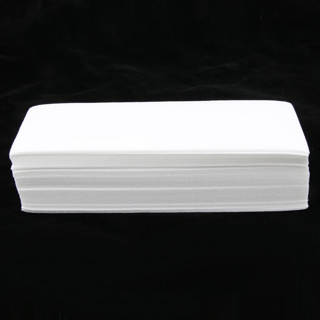 100 Pcs Non woven Depilatory Paper Waxing Strips for Legs Hair Removal